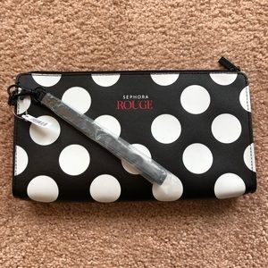 NWT Sephora ROUGE level makeup bag.